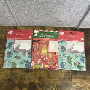 Giant Gift Bag Lot Of 3 Dinosaurs and Dogs
